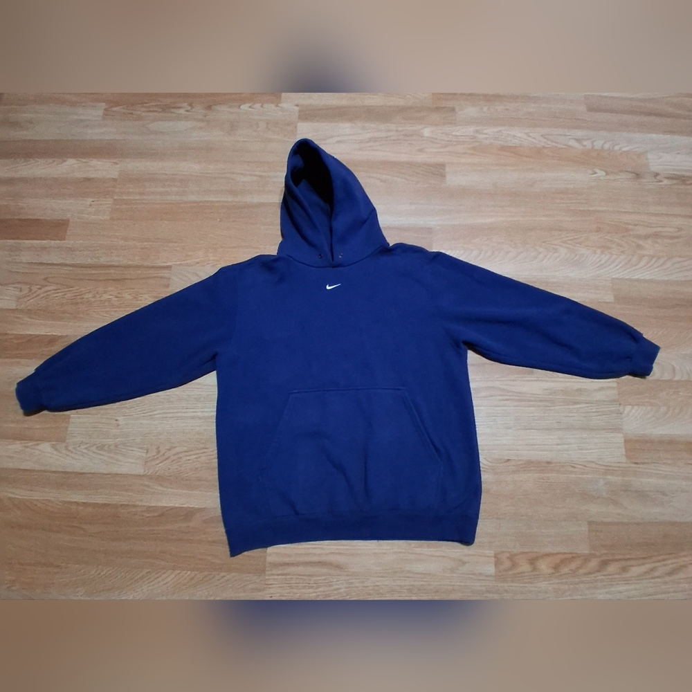 Vintage Blue Nike Hoodie Made In Usa Red Tag Sz.M